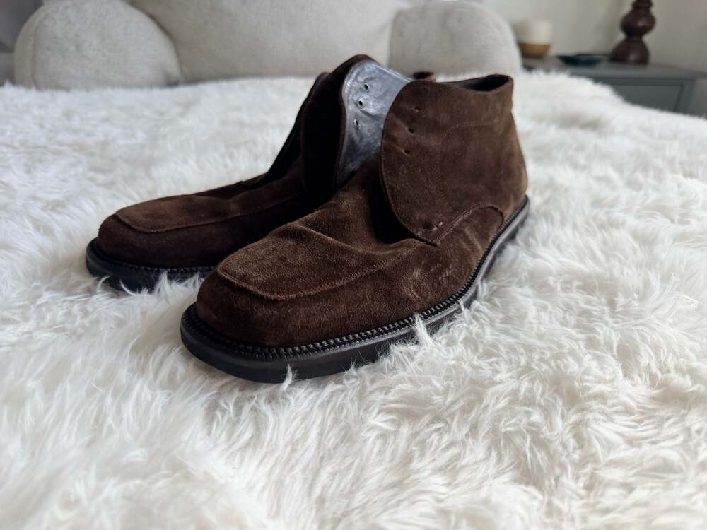 Bachrach Men's Brown Suede Chukka Boots Size 9.5 M